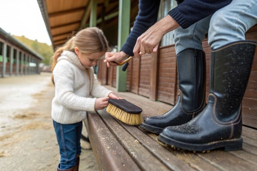 2394-children-horse-riding-boots-care